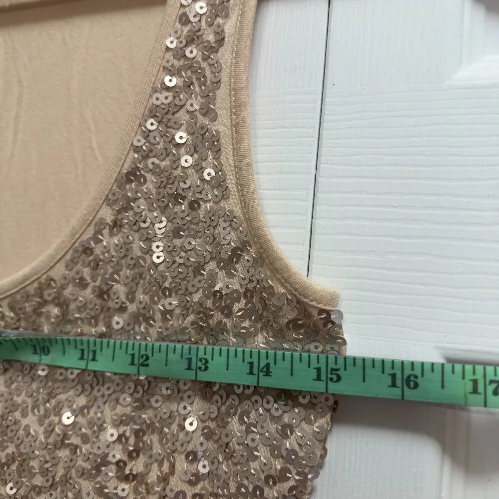 SUZY Sequin Sleeveless Mini Dress /top  (S) - Picture 10 of 12